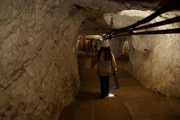A miner underground